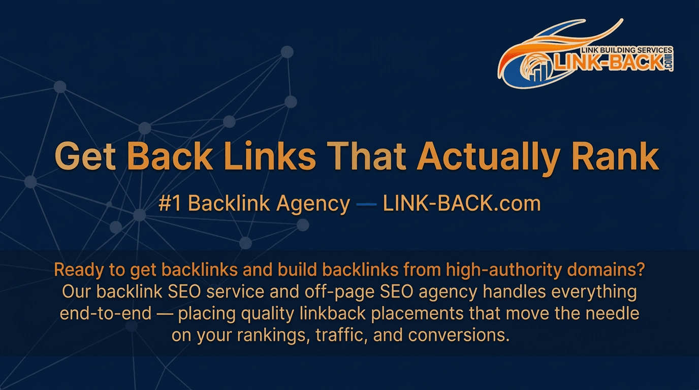 LINK-BACK.com Promotional Banner